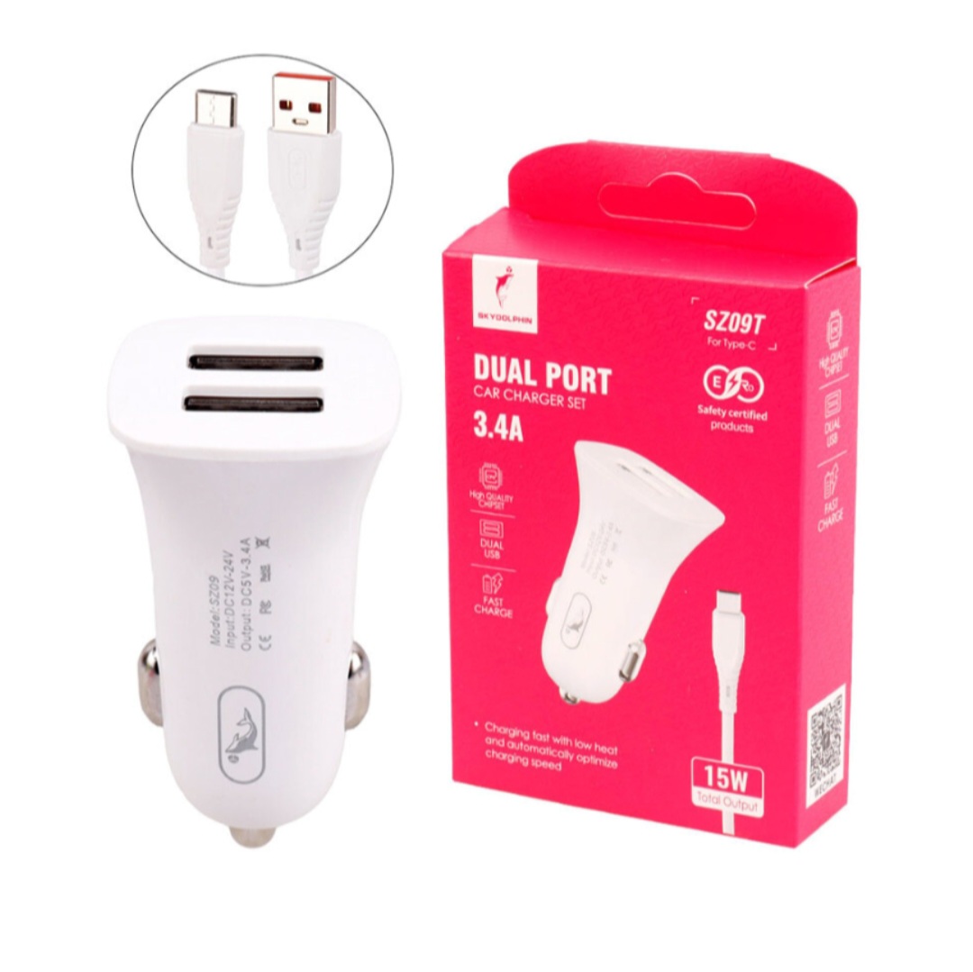 شارژر فندکی 15 وات اسکای دلفین