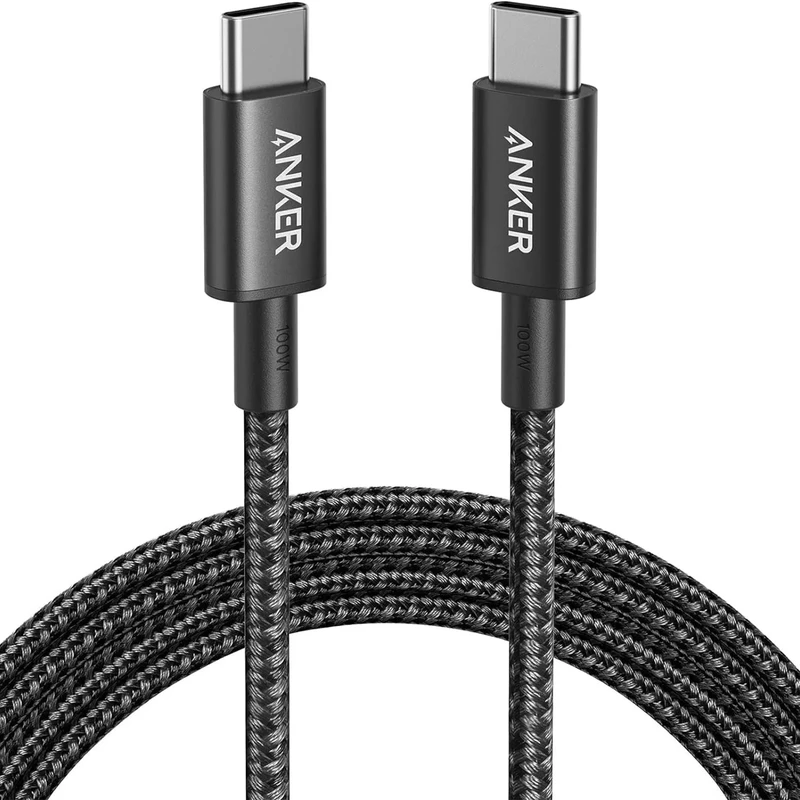 کابل USB-CبهUSB-C انکر۱۰۰ وات ۱.۸ متری